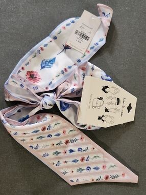 Francesca's Collections Double Sided Floral Scarf, Hair, Bag, Neck...etc NWT